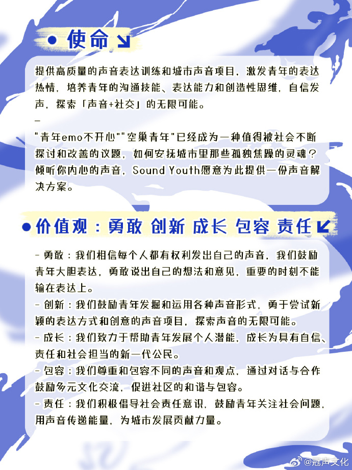外图文化&冠声文化 厦门青年声音社 一期社员 招募