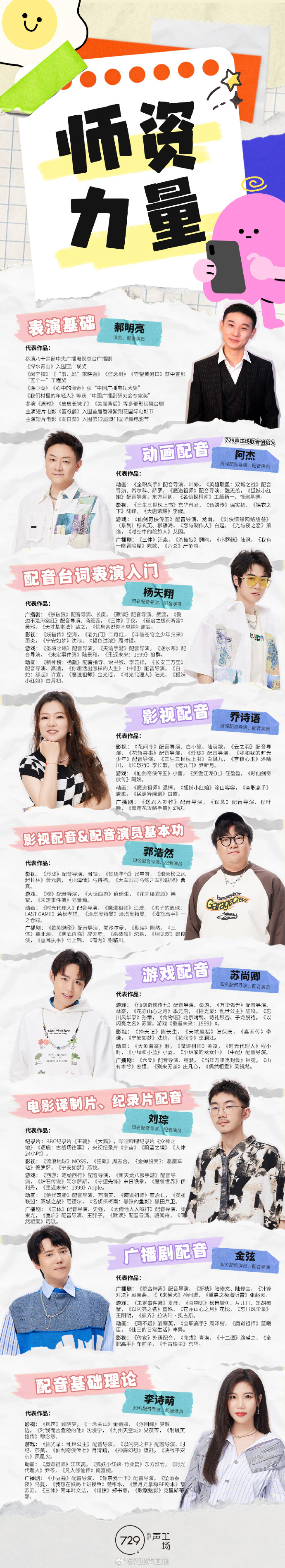 729声工场 2024新人声优育成PROJECT 报名开启