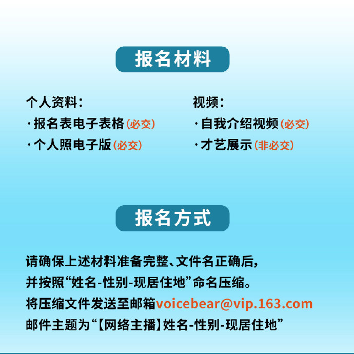 音熊联萌 招募【声音演员】/【网络主播】